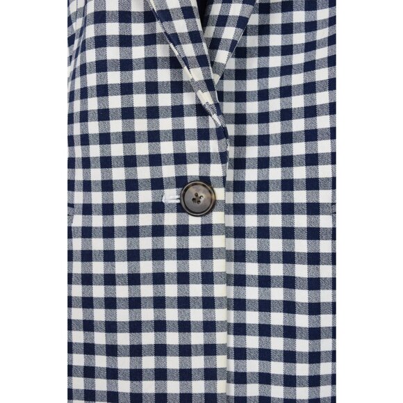 J. CREW PARKE BLAZER IN GINGHAM NAVY - Picture 4 of 9